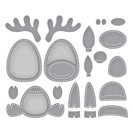 Spellbinders Felt Stitch & Create Felt Reindeer Dies (S7-259)