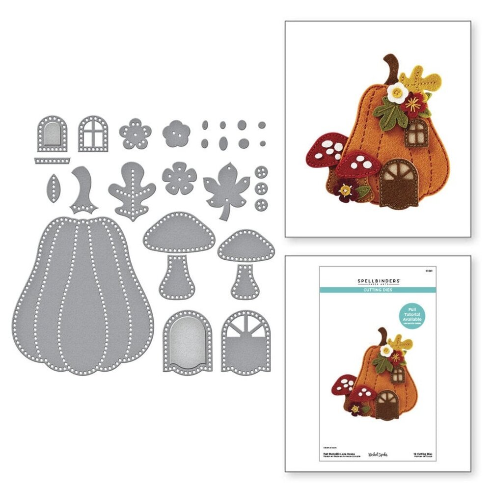 Spellbinders Felt Stitch & Create Felt Pumpkin Lane House Dies (S7-261) Spellbinders Felt Stitch & Create Felt Pumpkin Lane House Dies (S7-261)
