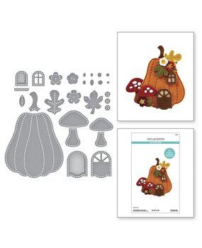 Spellbinders Felt Stitch & Create Felt Pumpkin Lane House Dies (S7-261) Spellbinders Felt Stitch & Create Felt Pumpkin Lane House Dies (S7-261)