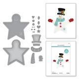Spellbinders Felt Stitch & Create Felt Snowman Star Dies (S7-262)