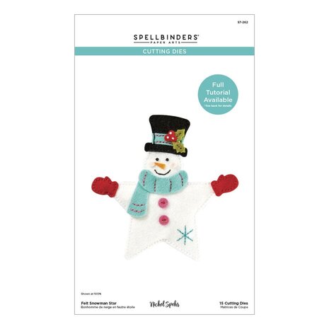 Spellbinders Felt Stitch & Create Felt Snowman Star Dies (S7-262) Spellbinders Felt Stitch & Create Felt Snowman Star Dies (S7-262)