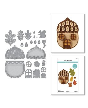 Spellbinders Felt Stitch & Create Felt Autumn Acorn House Dies (S7-263) Spellbinders Felt Stitch & Create Felt Autumn Acorn House Dies (S7-263)