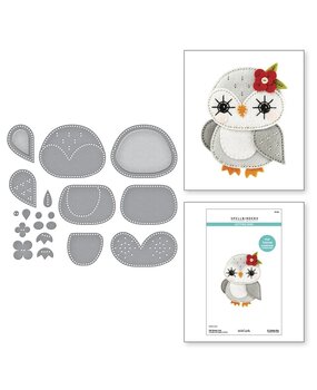 Spellbinders Felt Stitch & Create Felt Snowy Owl Dies (S7-264) Spellbinders Felt Stitch & Create Felt Snowy Owl Dies (S7-264)