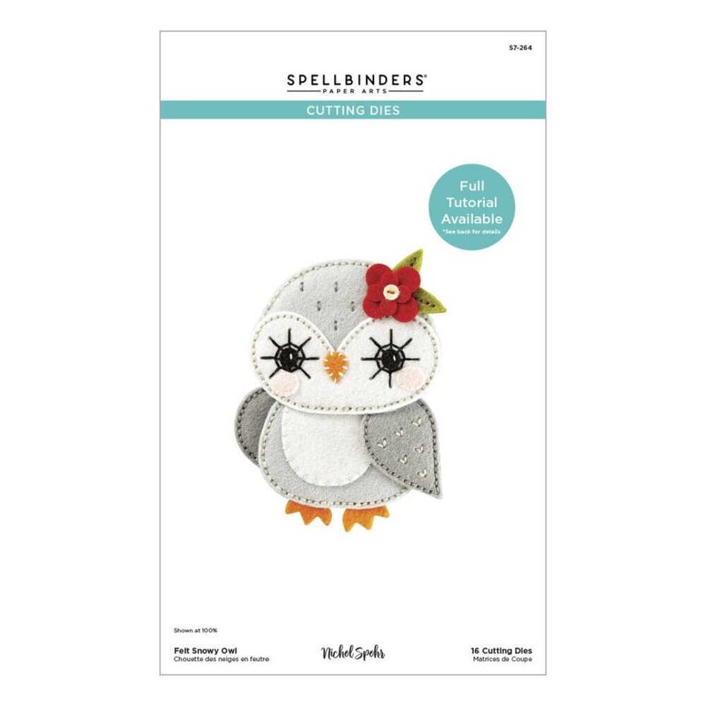 Spellbinders Felt Stitch & Create Felt Snowy Owl Dies (S7-264) Spellbinders Felt Stitch & Create Felt Snowy Owl Dies (S7-264)