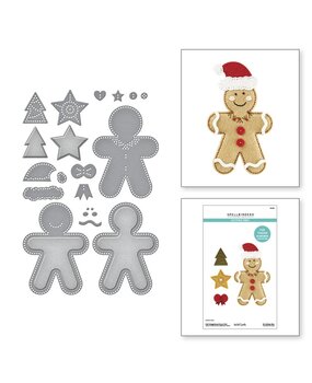 Spellbinders Felt Stitch & Create Felt Gingerbread Boy & Girl Dies (S7-265) Spellbinders Felt Stitch & Create Felt Gingerbread Boy & Girl Dies (S7-265)