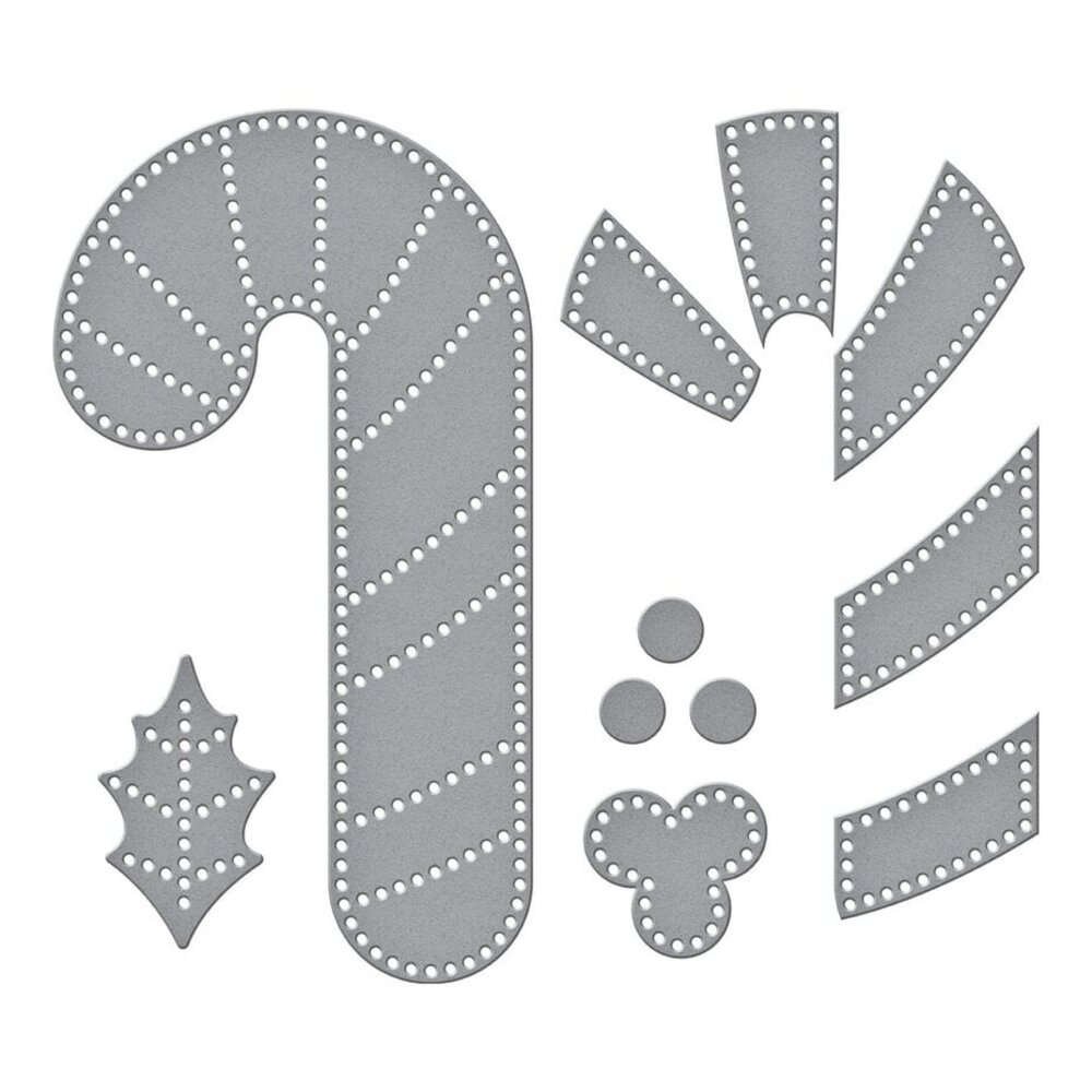 Spellbinders Felt Stitch & Create Felt Candy Cane Dies (S5-659) Spellbinders Felt Stitch & Create Felt Candy Cane Dies (S5-659)