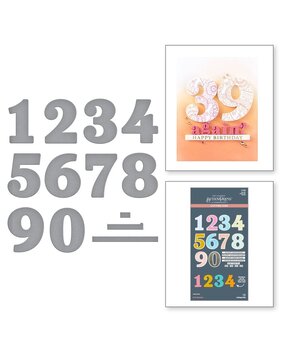 Spellbinders Color Mix Celebrations Bold Numbers Dies (S7-269) Spellbinders Color Mix Celebrations Bold Numbers Dies (S7-269)