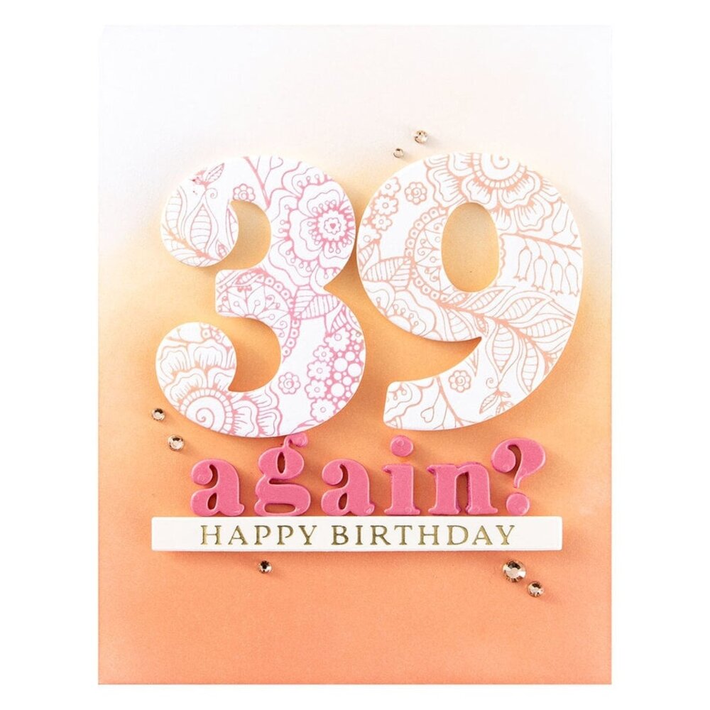 Spellbinders Color Mix Celebrations Bold Numbers Dies (S7-269) Spellbinders Color Mix Celebrations Bold Numbers Dies (S7-269)