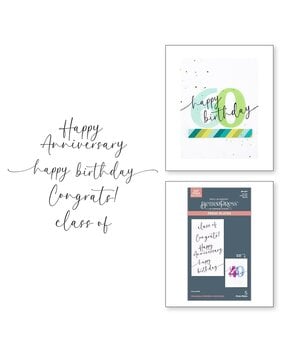 Spellbinders Color Mix Celebrations Sweeping Celebration Sentiments Press Plates (BP-267) Spellbinders Color Mix Celebrations Sweeping Celebration Sentiments Press Plates (BP-267)