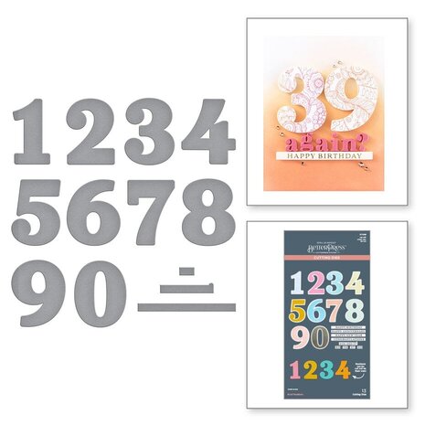 Spellbinders Color Mix Celebrations Bold Color Mix Numbers BetterPress Plates and Die Bundle (BD-0911) Spellbinders Color Mix Celebrations Bold Color Mix Numbers BetterPress Plates and Die Bundle (BD-0911)