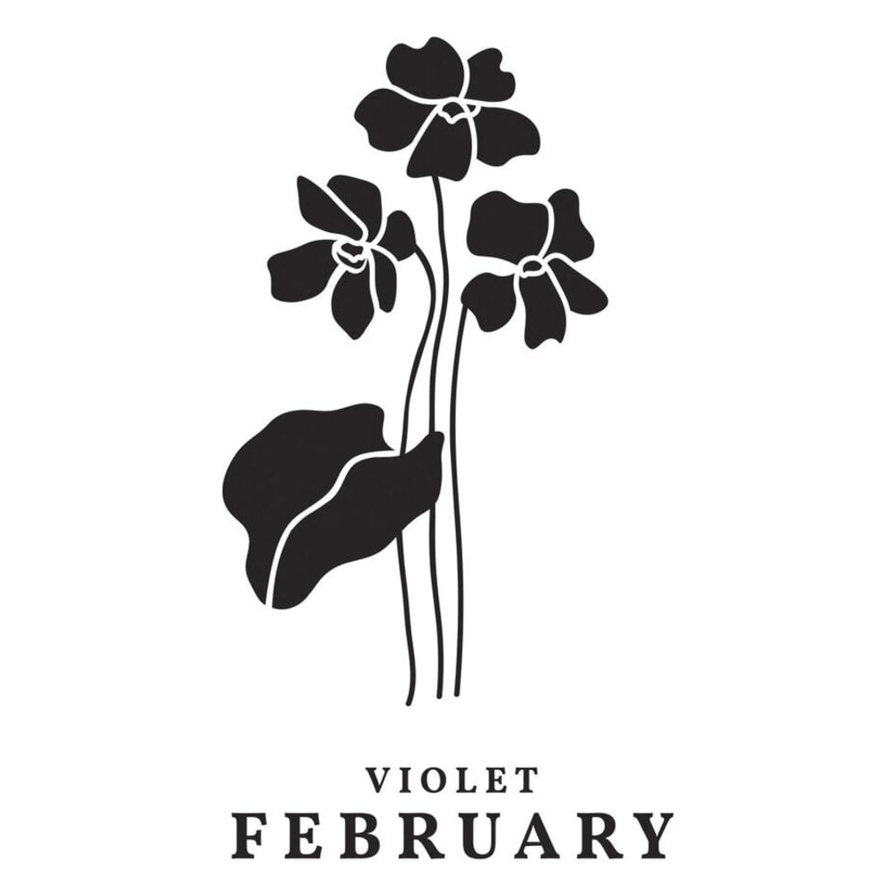 Spellbinders Florals Through the Year February Violet Press Plates (BP-246)