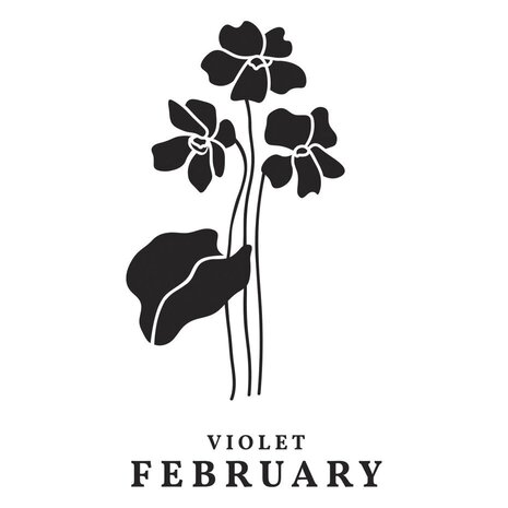 Spellbinders Florals Through the Year February Violet Press Plates (BP-246)