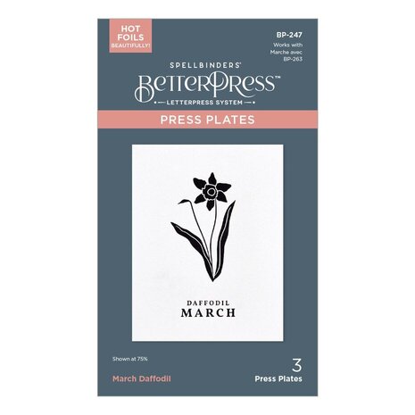 Spellbinders Florals Through the Year March Daffodil Press Plates (BP-247) Spellbinders Florals Through the Year March Daffodil Press Plates (BP-247)