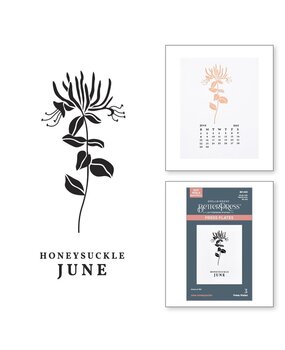 Spellbinders Florals Through the Year June Honeysuckle Press Plates (BP-250)