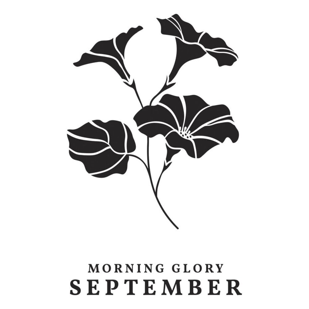 Spellbinders Florals Through the Year September Morning Glory Press Plates (BP-253)