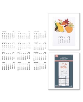 Spellbinders Florals Through the Year 2025 DIY Calendar Press Plates (BP-263) Spellbinders Florals Through the Year 2025 DIY Calendar Press Plates (BP-263)