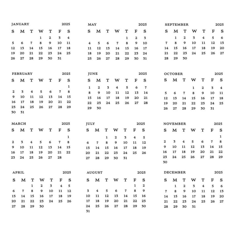 Spellbinders Florals Through the Year 2025 DIY Calendar Press Plates (BP-263) Spellbinders Florals Through the Year 2025 DIY Calendar Press Plates (BP-263)