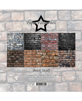 Paper Favourites Brick Wall 12x12 Inch Paper Pack (PF716) Paper Favourites Brick Wall 12x12 Inch Paper Pack (PF716)