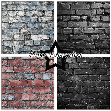Paper Favourites Brick Wall 6x6 Inch Paper Pack (PF516) Paper Favourites Brick Wall 6x6 Inch Paper Pack (PF516)