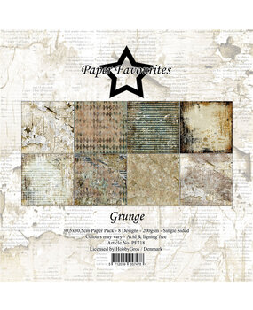 Paper Favourites Grunge 12x12 Inch Paper Pack (PF718)* Paper Favourites Grunge 12x12 Inch Paper Pack (PF718)*