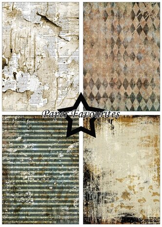 Paper Favourites Grunge A5 Paper Pack (PFA159)