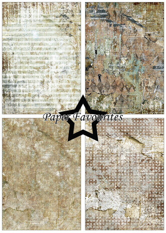 Paper Favourites Grunge A5 Paper Pack (PFA159)