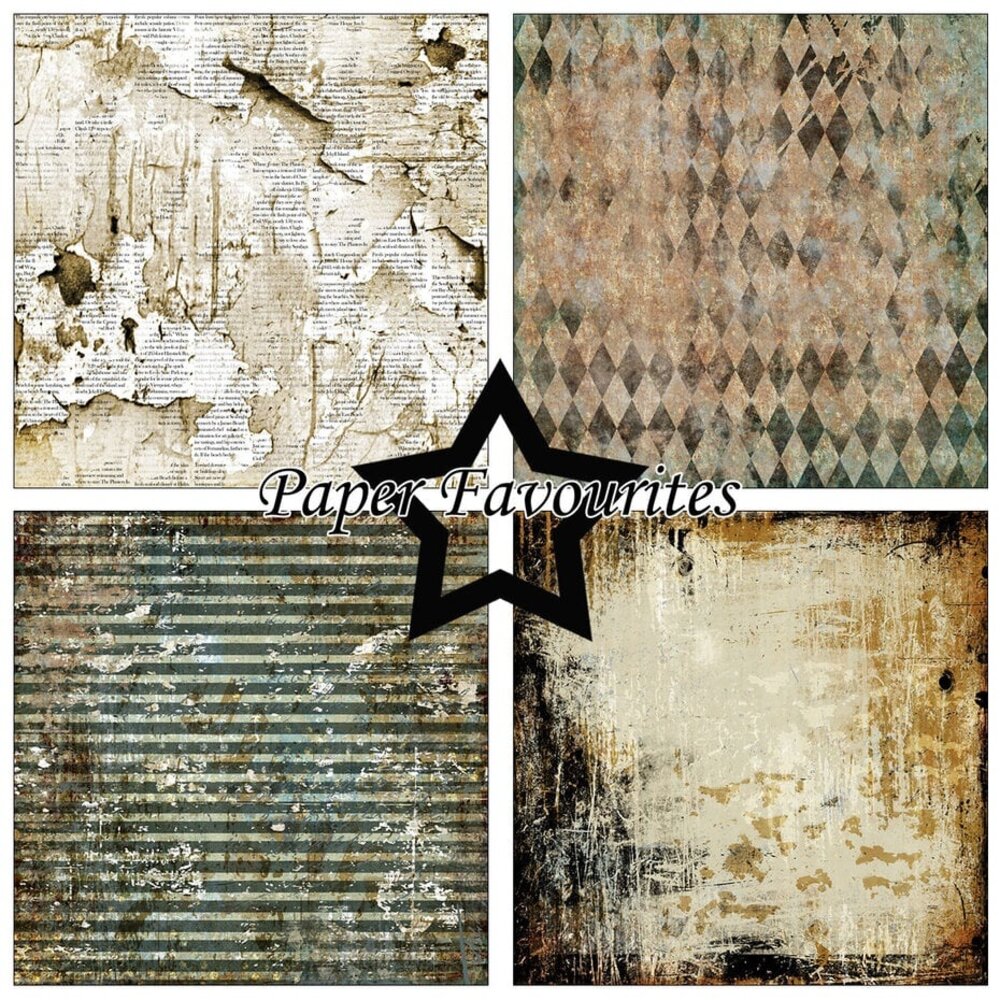 Paper Favourites Grunge 6x6 Inch Paper Pack (PF518) Paper Favourites Grunge 6x6 Inch Paper Pack (PF518)