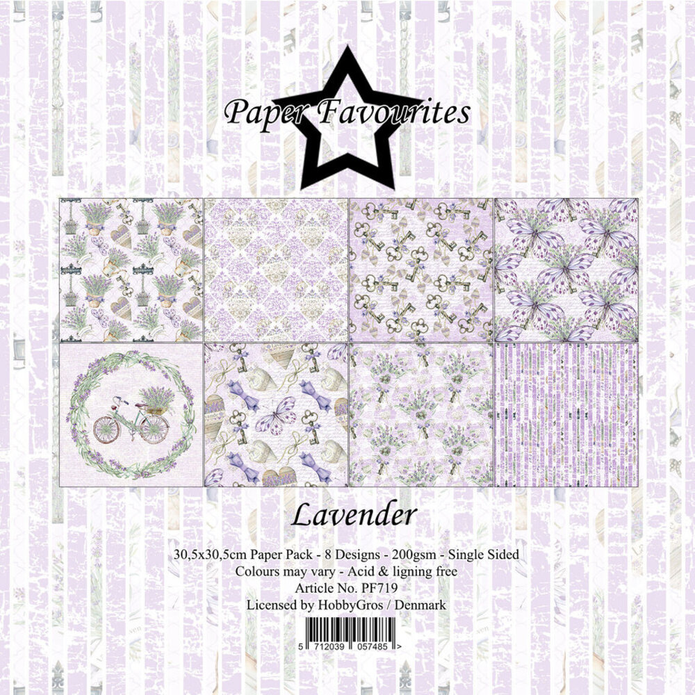 Paper Favourites Lavender 12x12 Inch Paper Pack (PF719)
