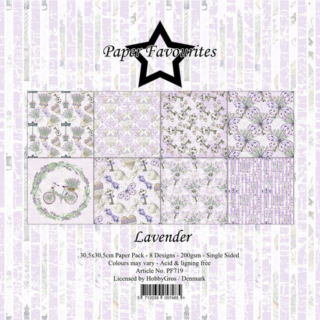 Paper Favourites Lavender 12x12 Inch Paper Pack (PF719)
