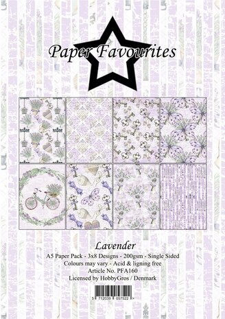 Paper Favourites Lavender A5 Paper Pack (PFA160) Paper Favourites Lavender A5 Paper Pack (PFA160)