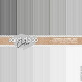 Card Deco Color Paperpack A4 Stripes Gray (CDCPPA413005)