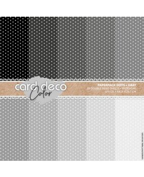 Card Deco Color Paperpack A4 Dots Gray (CDCPPA414005) Card Deco Color Paperpack A4 Dots Gray (CDCPPA414005)