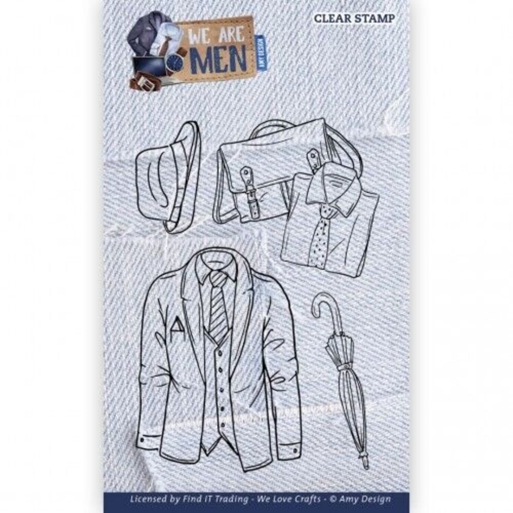 Amy Design We Are Men Clear Stamp Set Men (ADCS10086)