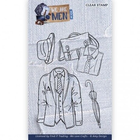 Amy Design We Are Men Clear Stamp Set Men (ADCS10086)