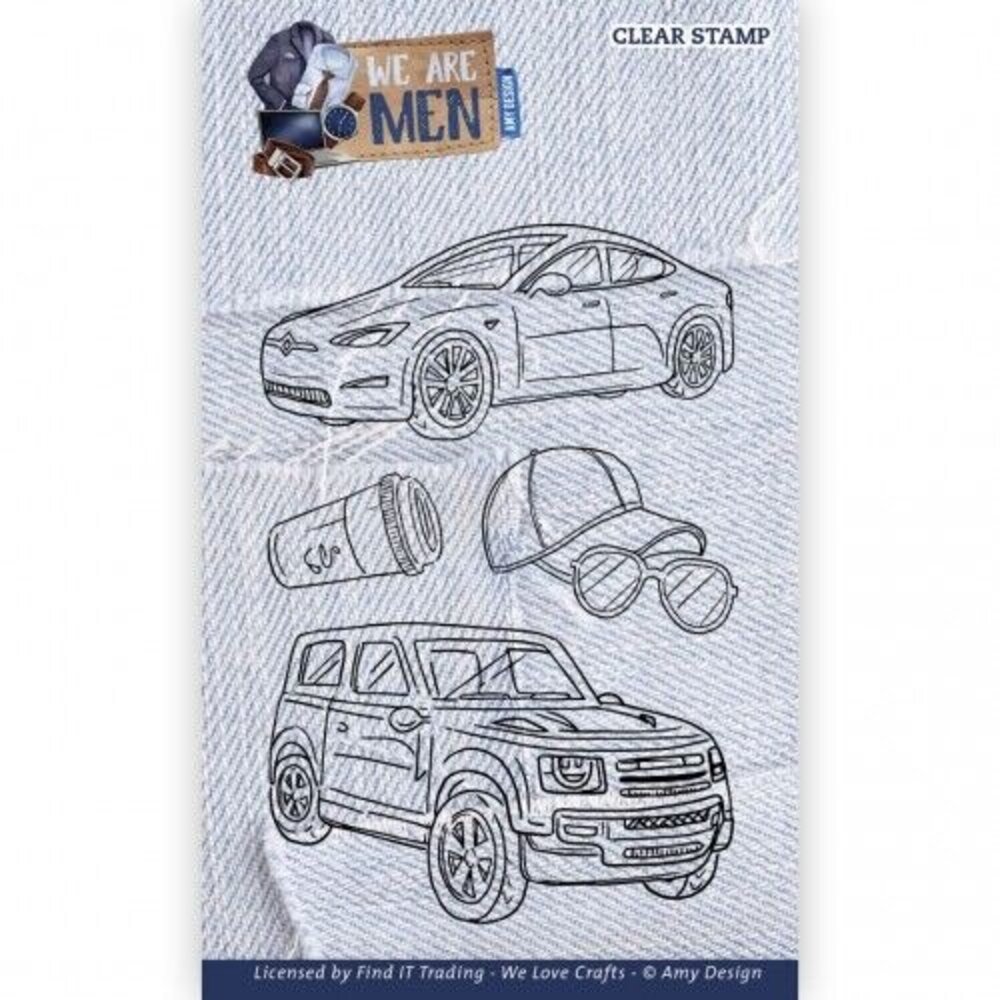 Amy Design We Are Men Clear Stamp Set Cars (ADCS10087) Amy Design We Are Men Clear Stamp Set Cars (ADCS10087)