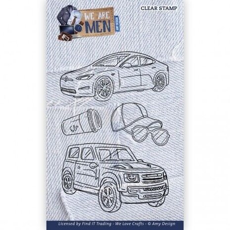 Amy Design We Are Men Clear Stamp Set Cars (ADCS10087) Amy Design We Are Men Clear Stamp Set Cars (ADCS10087)