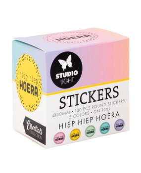 Studio Light Essentials Hiep Hiep Hoera Round Stickers on Roll (SL-ES-STIC27) Studio Light Essentials Hiep Hiep Hoera Round Stickers on Roll (SL-ES-STIC27)