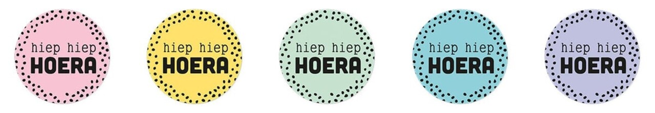 Studio Light Essentials Hiep Hiep Hoera Round Stickers on Roll (SL-ES-STIC27) Studio Light Essentials Hiep Hiep Hoera Round Stickers on Roll (SL-ES-STIC27)