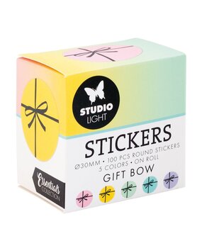 Studio Light Essentials Gift Bow Round Stickers on Roll (SL-ES-STIC29) Studio Light Essentials Gift Bow Round Stickers on Roll (SL-ES-STIC29)
