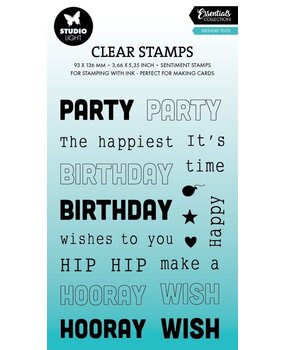 Studio Light Essentials Clear Stamps Birthday Texts (SL-ES-STAMP763) Studio Light Essentials Clear Stamps Birthday Texts (SL-ES-STAMP763)