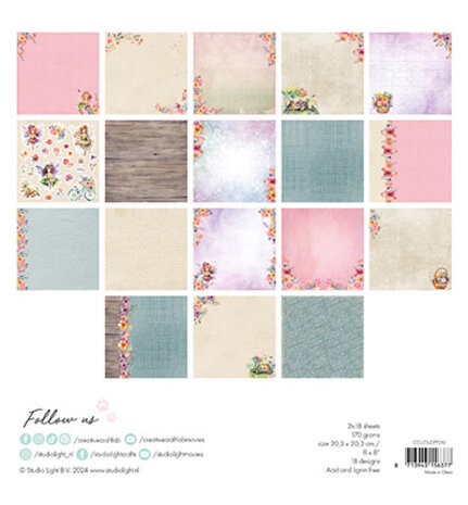 Creative Craftlab Essentials Felicia 8x8 Inch Paper Pad (CCL-ES-DPP261)