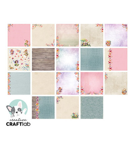 Creative Craftlab Essentials Felicia 8x8 Inch Paper Pad (CCL-ES-DPP261)
