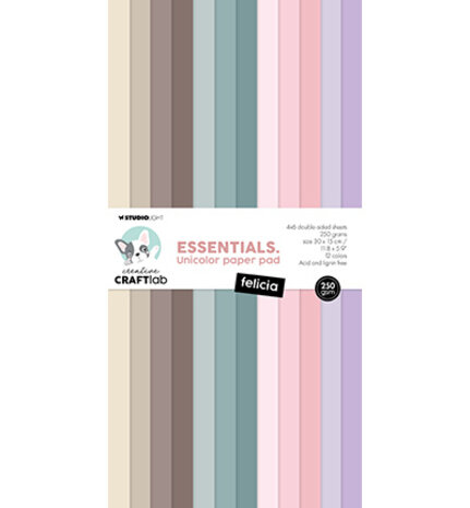 Creative Craftlab Essentials Felicia Slimline Unicolor Paper Pad (CCL-ES-UPP260) Creative Craftlab Essentials Felicia Slimline Unicolor Paper Pad (CCL-ES-UPP260)