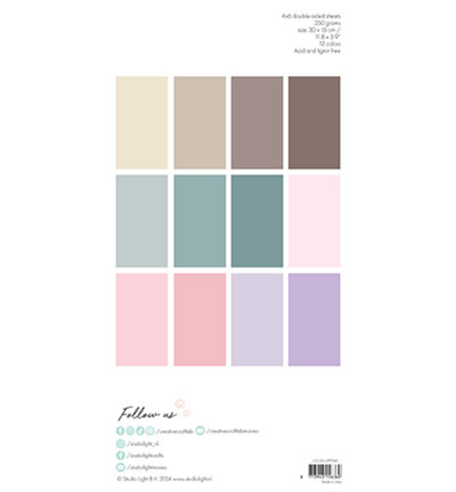 Creative Craftlab Essentials Felicia Slimline Unicolor Paper Pad (CCL-ES-UPP260) Creative Craftlab Essentials Felicia Slimline Unicolor Paper Pad (CCL-ES-UPP260)