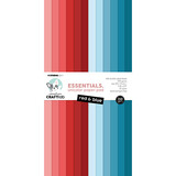 Creative Craftlab Essentials Red & Blue Slimline Unicolor Paper Pad (CCL-ES-UPP262)