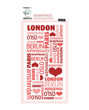 Creative Craftlab Essentials Embossing Folder Citytrip (CCL-ES-EMB25) Creative Craftlab Essentials Embossing Folder Citytrip (CCL-ES-EMB25)