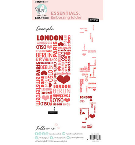 Creative Craftlab Essentials Embossing Folder Citytrip (CCL-ES-EMB25)