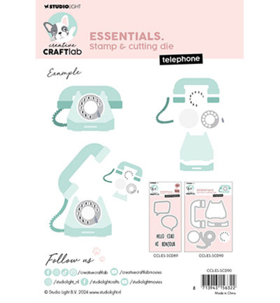 Creative Craftlab Essentials Stamp & Die Telephone (CCL-ES-SCD90) Creative Craftlab Essentials Stamp & Die Telephone (CCL-ES-SCD90)