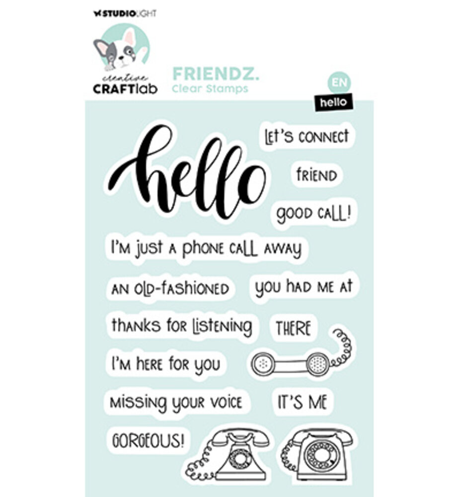 Creative Craftlab Friendz Clear Stamp Hello (CCL-FR-STAMP767)