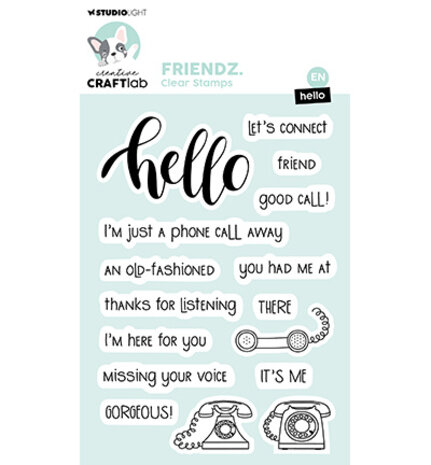 Creative Craftlab Friendz Clear Stamp Hello (CCL-FR-STAMP767)